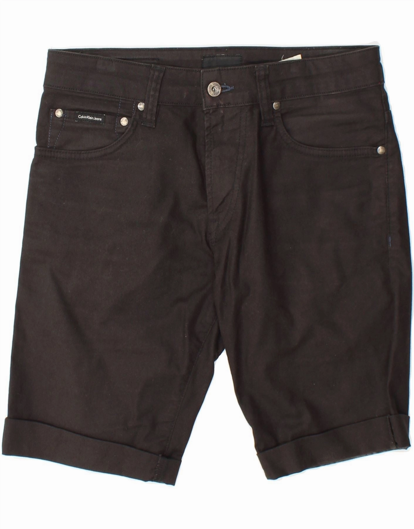 No Pressure CALVIN KLEIN Mens Casual Shorts W30 Medium Black Cotton