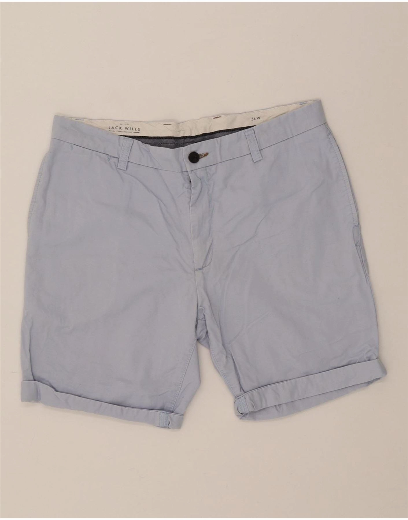 Quick Wear JACK WILLS Mens Chino Shorts W34 Large  Blue