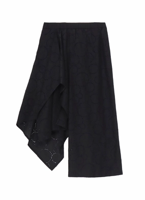 LACE ASYMMETRY PANTS Multi-way wear Softened Hem