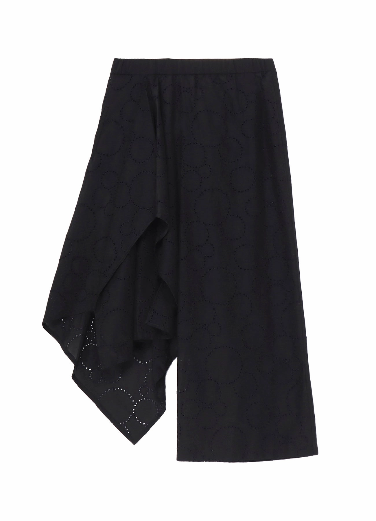 LACE ASYMMETRY PANTS Multi-way wear Softened Hem