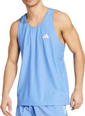 Minimalist purity ethical adidas Own The Run Mens Running Vest - Blue