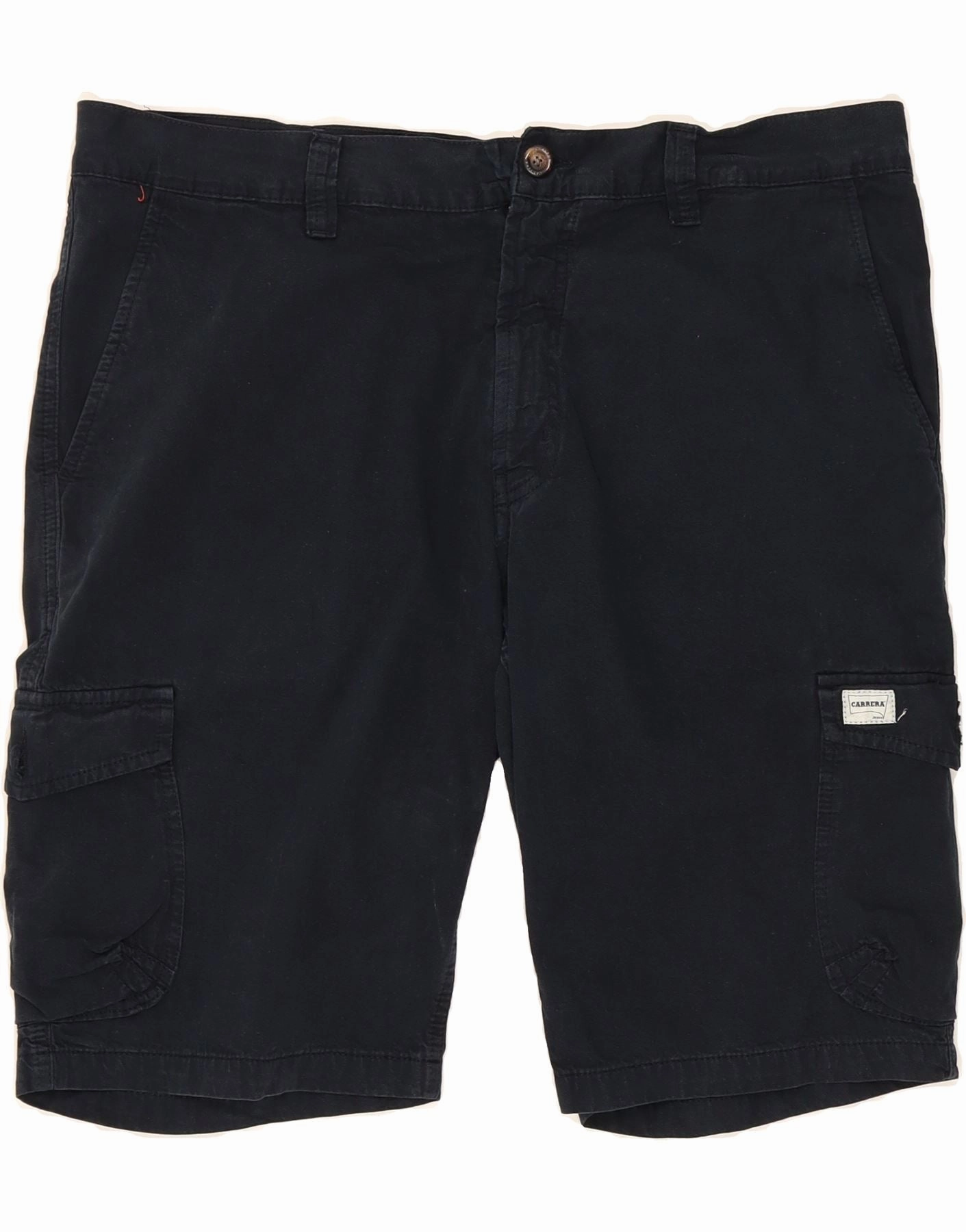 Minimalist Style CARRERA Mens 618 Cargo Shorts IT 54 2XL W38 Navy Blue Cotton