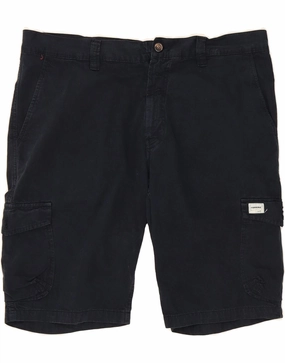 Minimalist Style CARRERA Mens 618 Cargo Shorts IT 54 2XL W38 Navy Blue Cotton