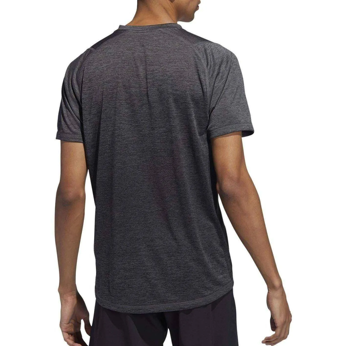 adidas Freelift 360 Gradient Graphic Short Sleeve Mens Training Top - Grey Soft Feel