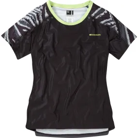 Madison Flux Enduro Short Sleeve Womens Cycling Jersey - Black Anti Bacterial Treatment