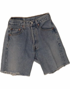 Fitness Ready Performance Layers LEVI'S Mens 501 Denim Shorts W26 XS  Blue Cotton