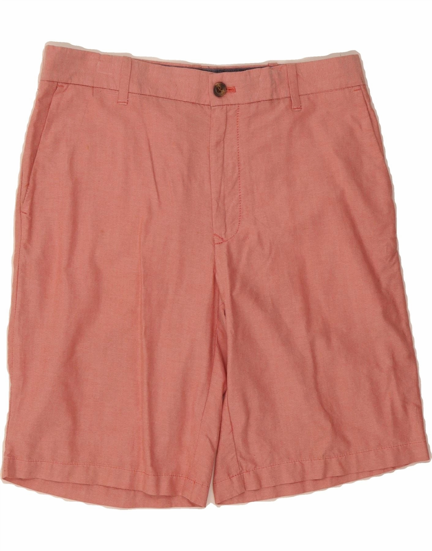 thermal fabric Lightweight Design IZOD Mens Chino Shorts W33 Medium Pink Cotton