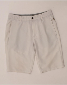 Animal Print ADIDAS Mens Chino Shorts W30 Medium White Polyester
