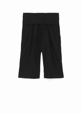 Quick Slip Flexible Layer Fit WIDE TWILL G-HIGH-WAIST PANTS