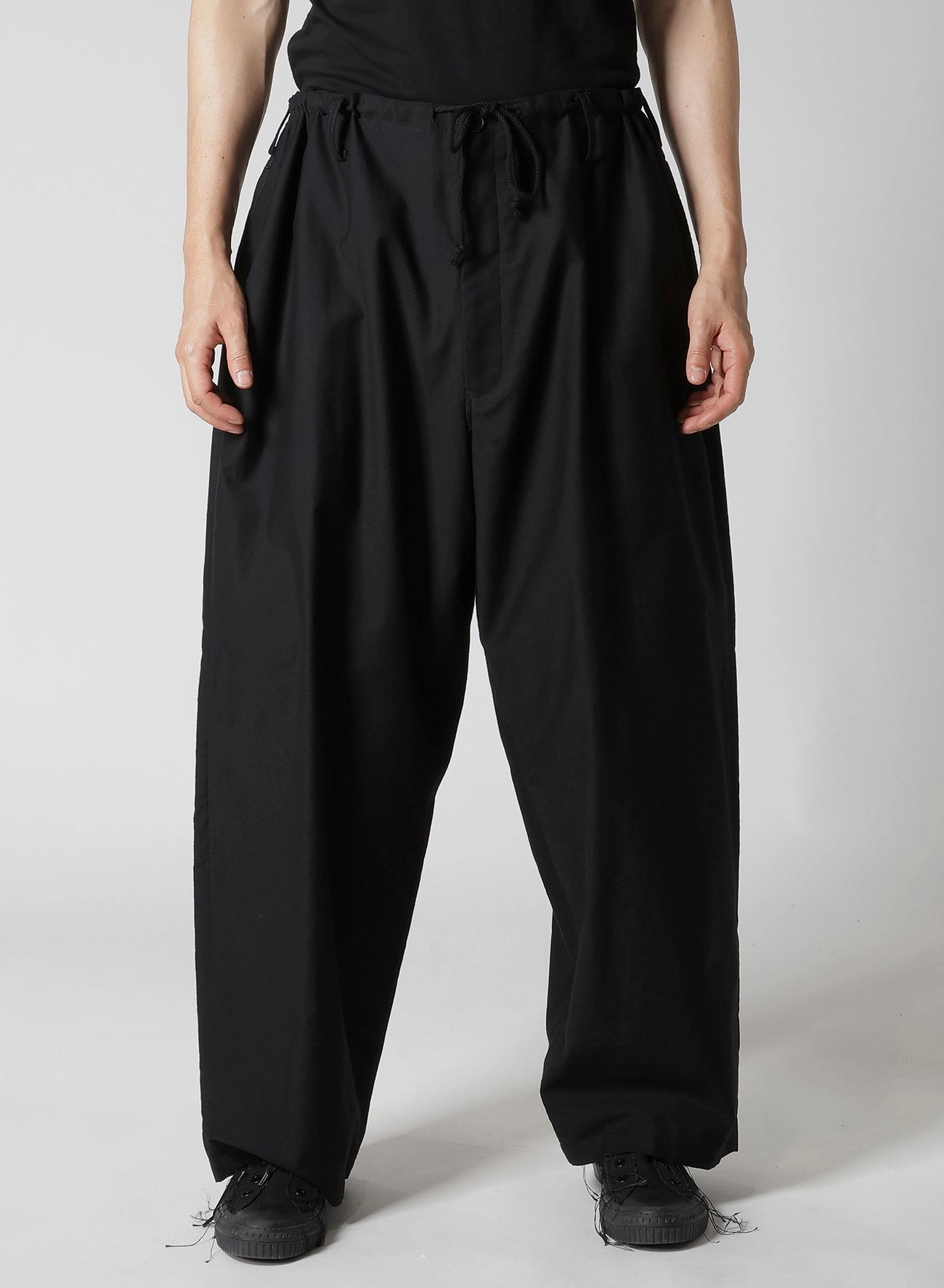 WIDE TWILL STANDARD STRING PANTS Basic Stretch Easy Care Fabric