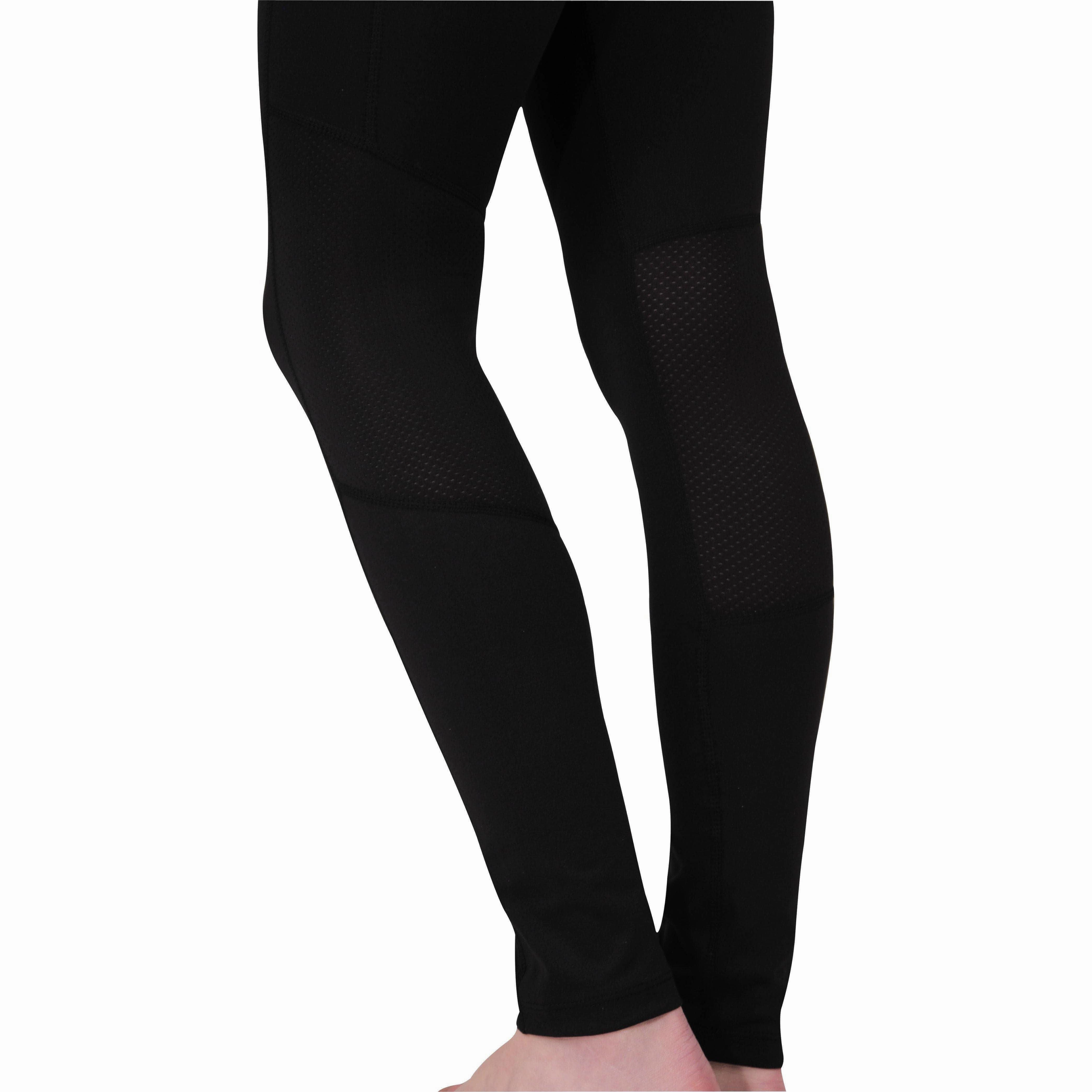 More Mile Excel Womens Long Running Tights - Black Quick Dry Home Lounge