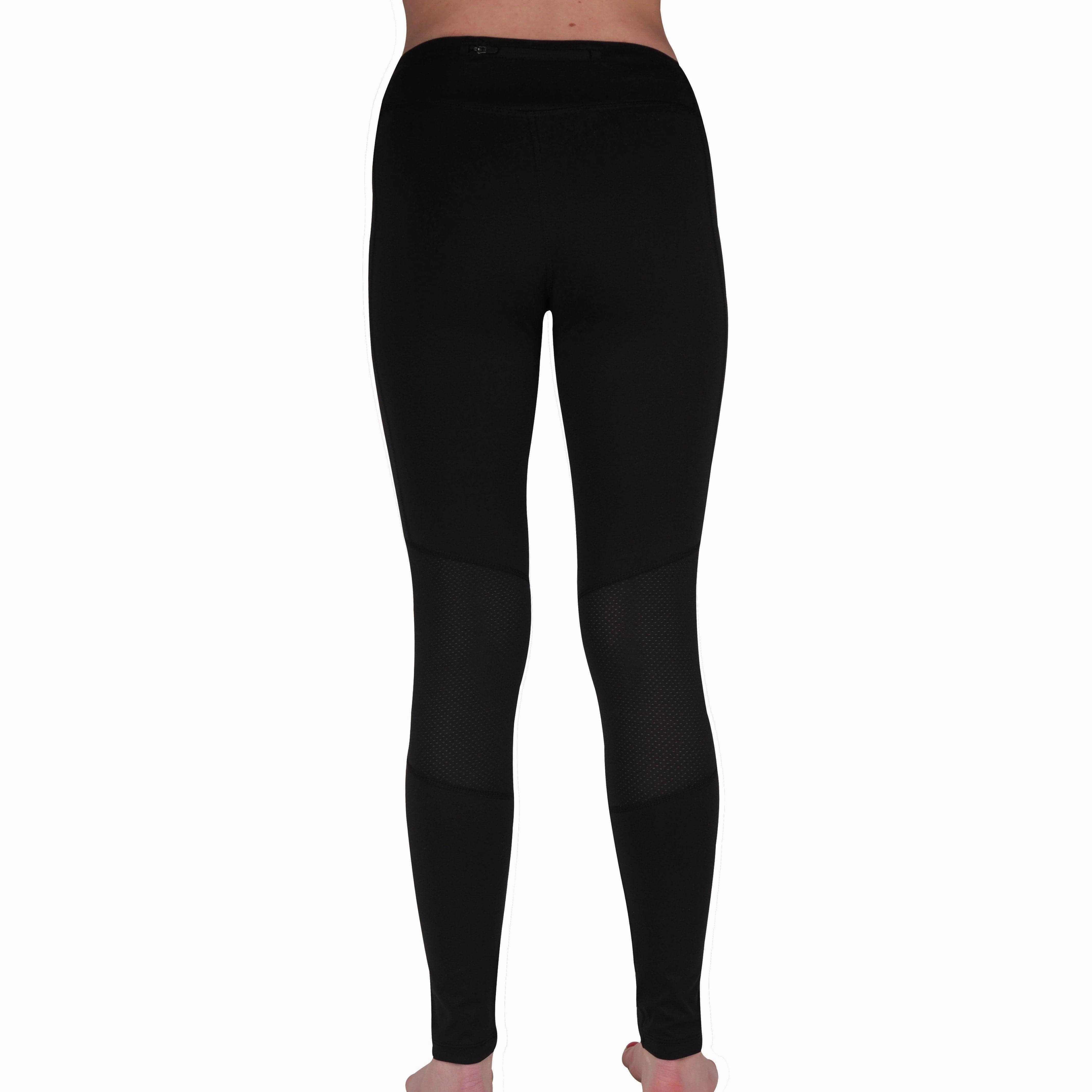 Anti Pilling Technology More Mile Excel Womens Long Running Tights - Black