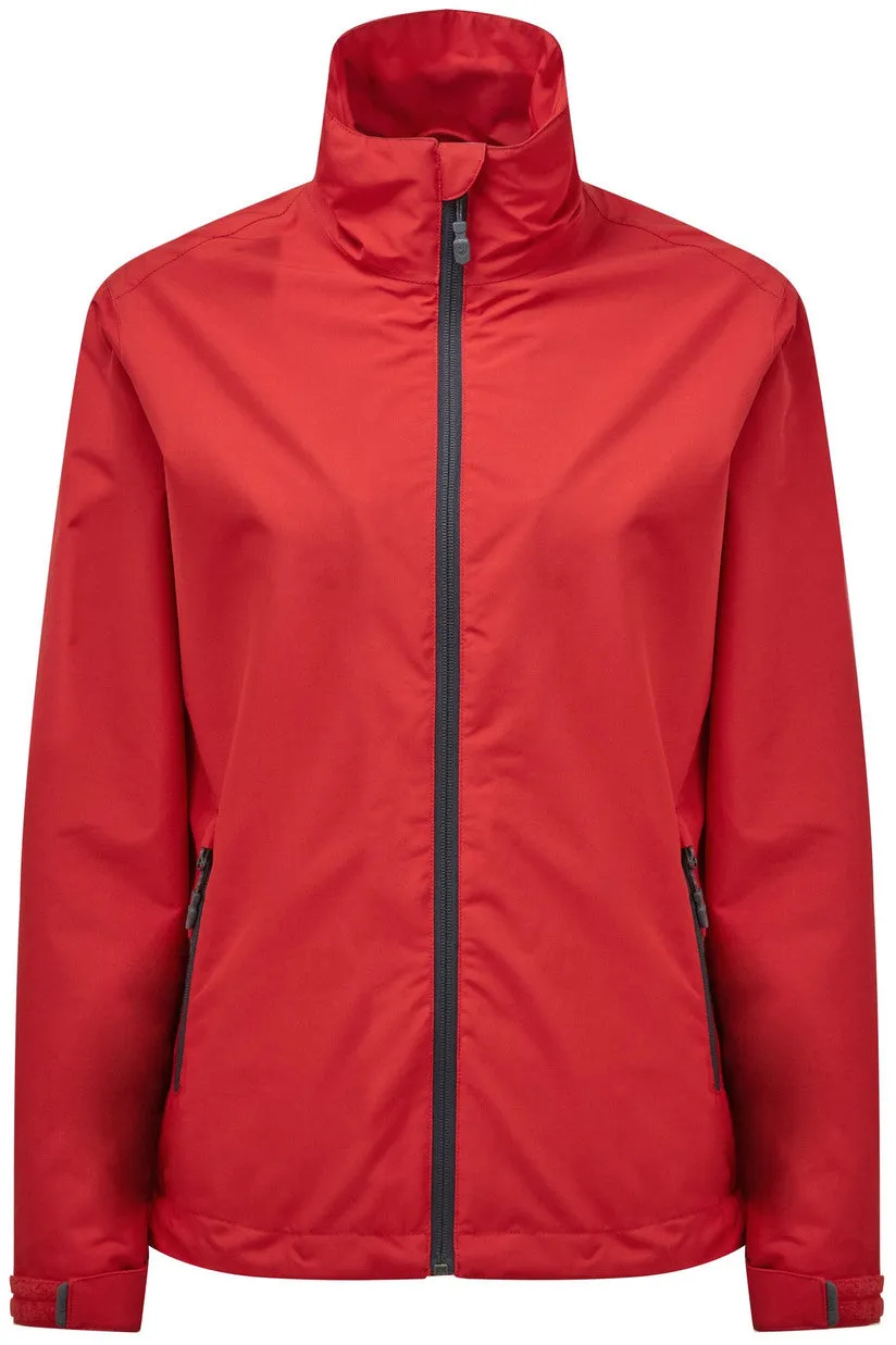 Gill Crew Sport Lite Womens Waterproof Jacket - Red rainy weather