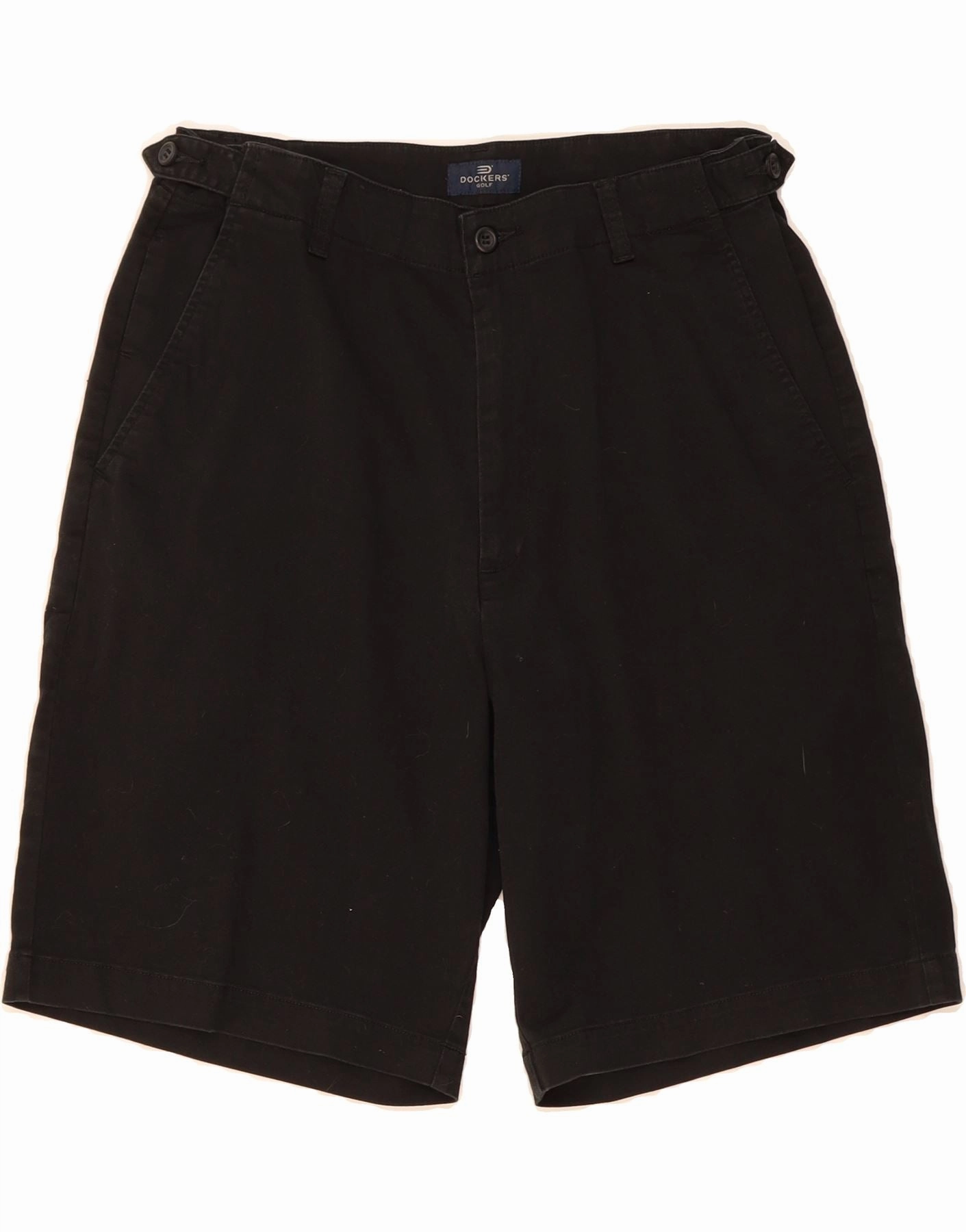 Flex Style DOCKERS Mens Chino Shorts W32 Medium Black Cotton