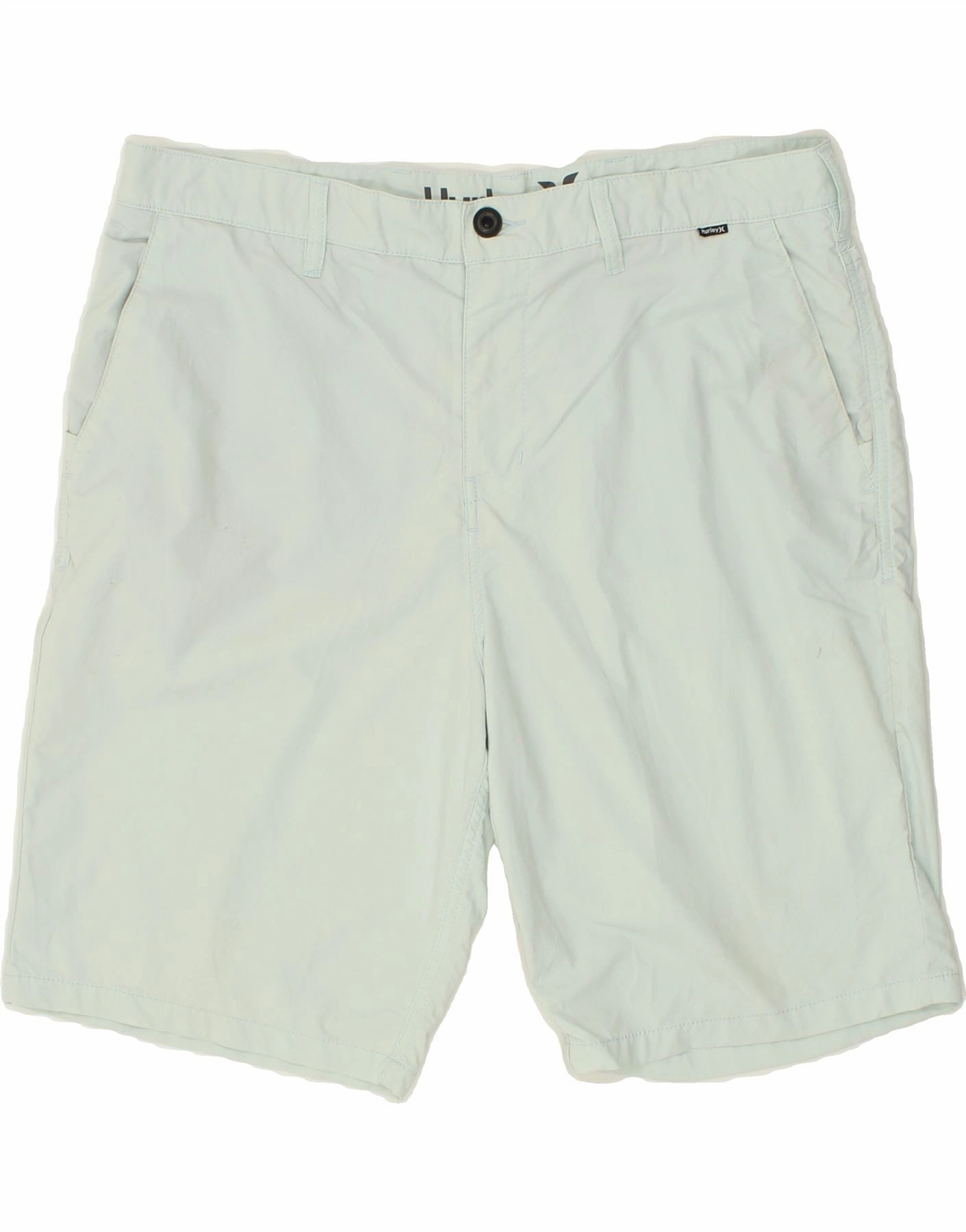 HURLEY Mens Chino Shorts W36 Large Green Nylon Reinforced Gusset