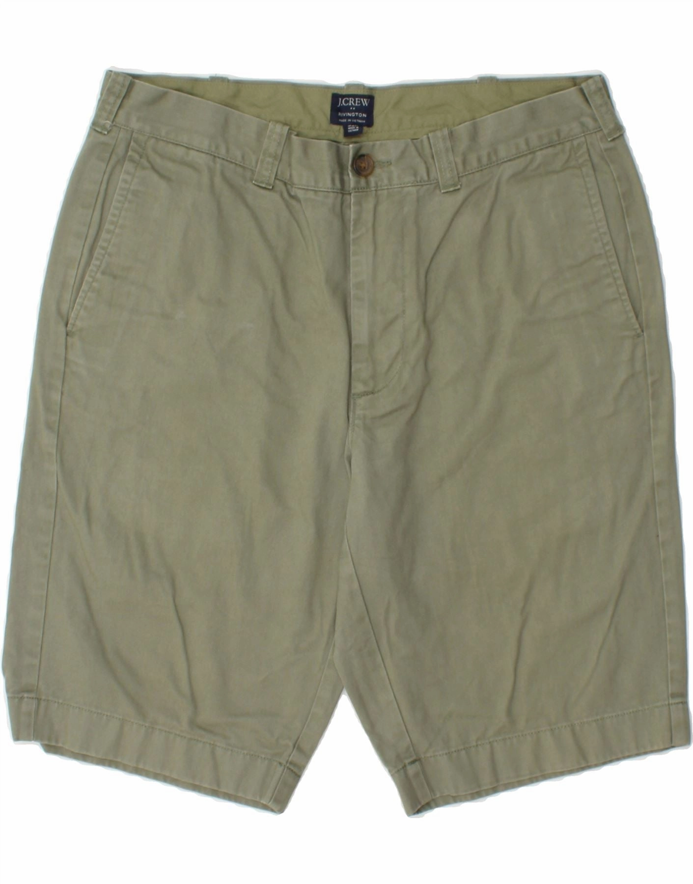 Sport Fit Design Light Fabric J. CREW Mens Rivington Chino Shorts W33 Medium Khaki Cotton