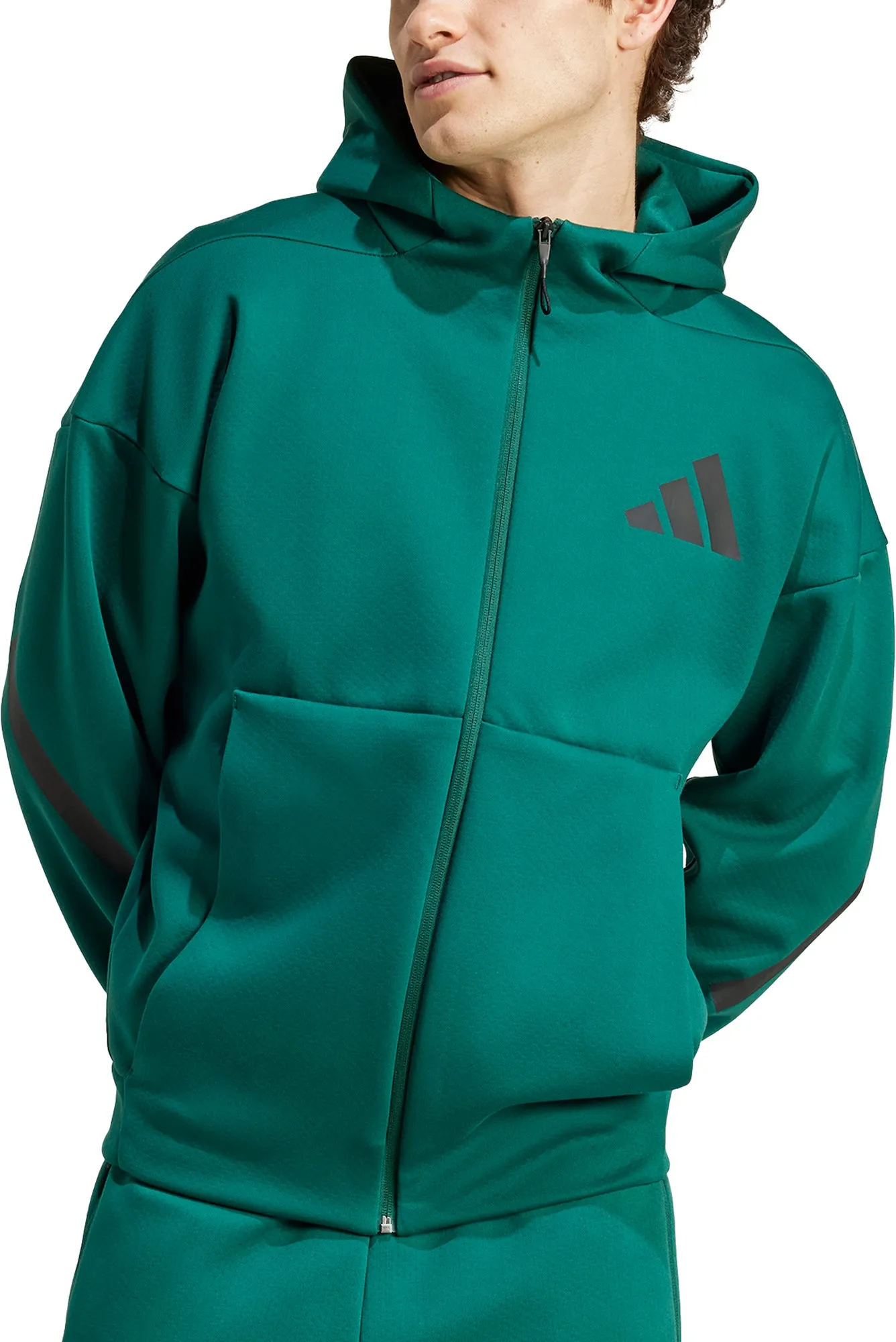 adidas Z.N.E Mens Training Track Jacket - Green Fashion Ease Street Look