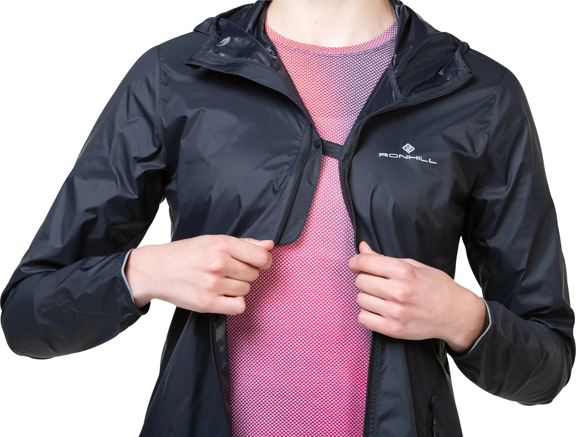 Ronhill Tech All Terrain Womens Running Jacket - Black elderly people Fall Friendly