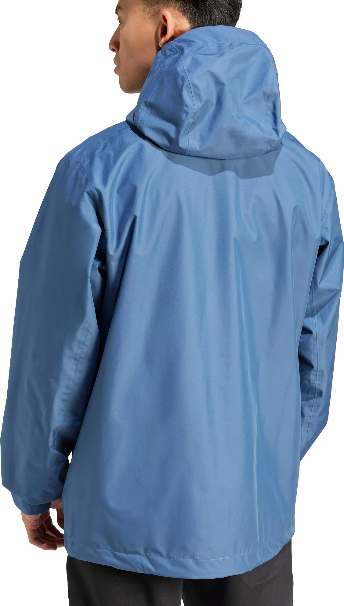 Wool adidas Terrex Multi 2.5L Rain.RDY Mens Walking Jacket - Blue