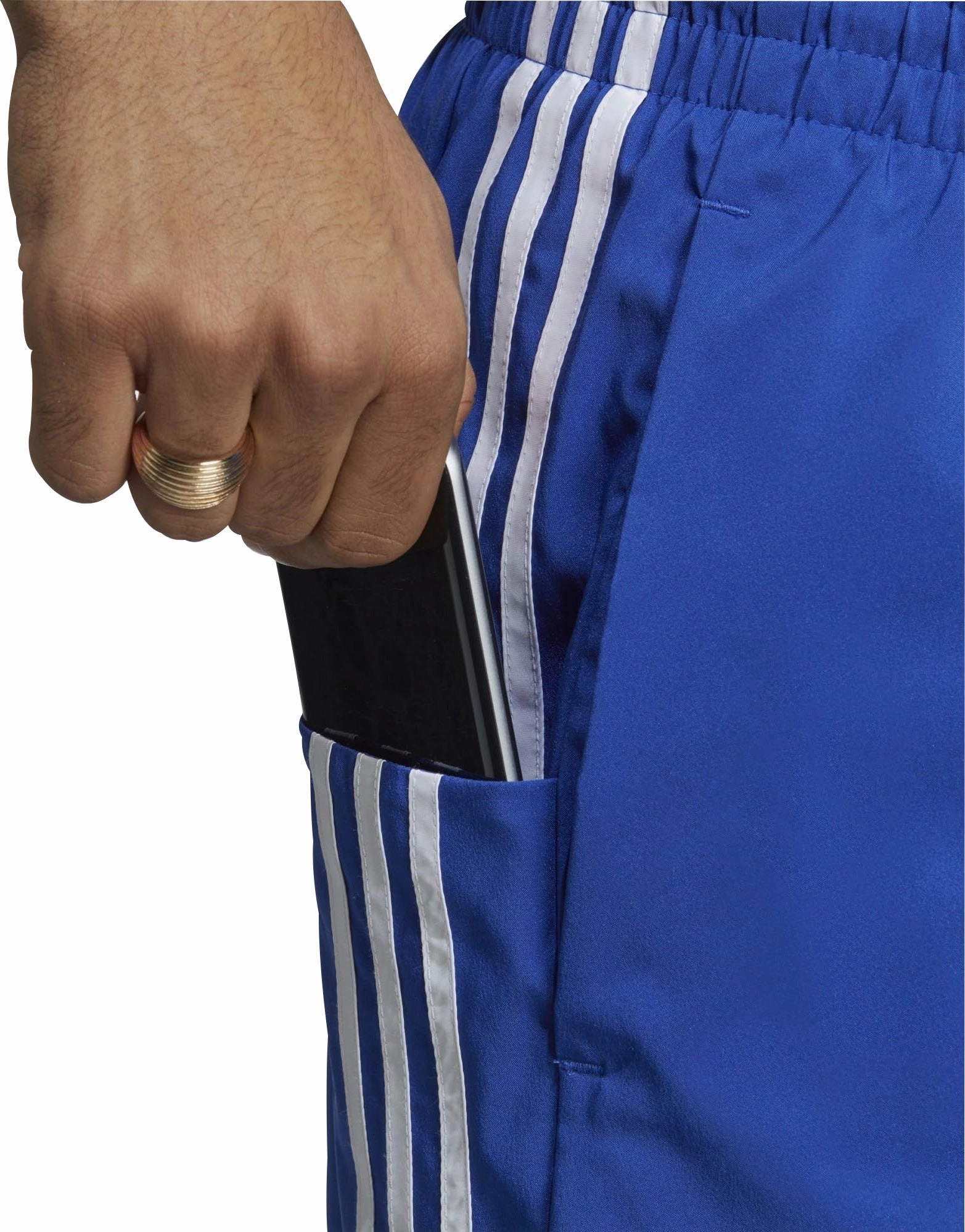 adidas AeroReady Essentials Chelsea 3 Stripes Mens Training Shorts - Blue Static Free Finish