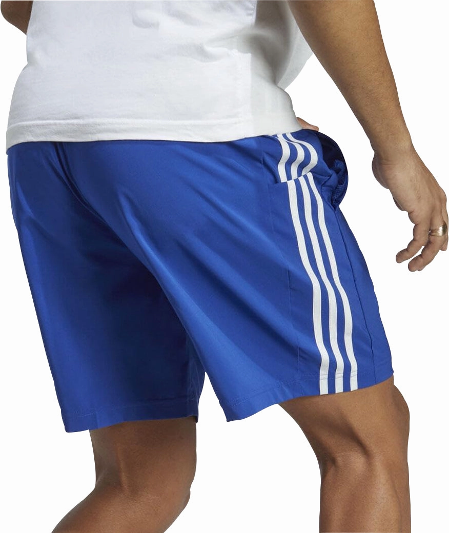 adidas AeroReady Essentials Chelsea 3 Stripes Mens Training Shorts - Blue Sporty Chic Everyday Outfit
