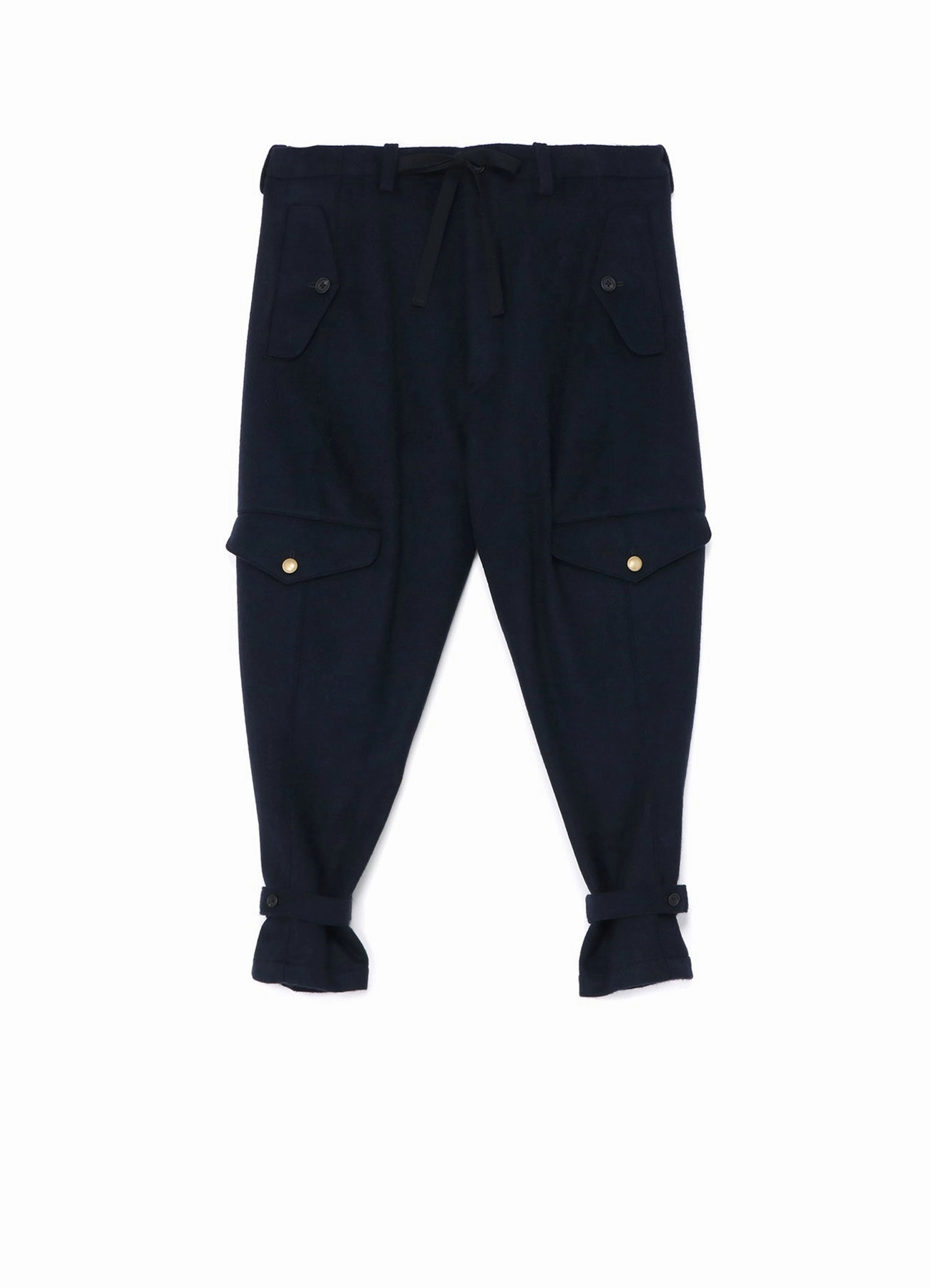 Comfort for All Soft Comfort WOOL BEAVER HEM BELT MILITARY PANTS