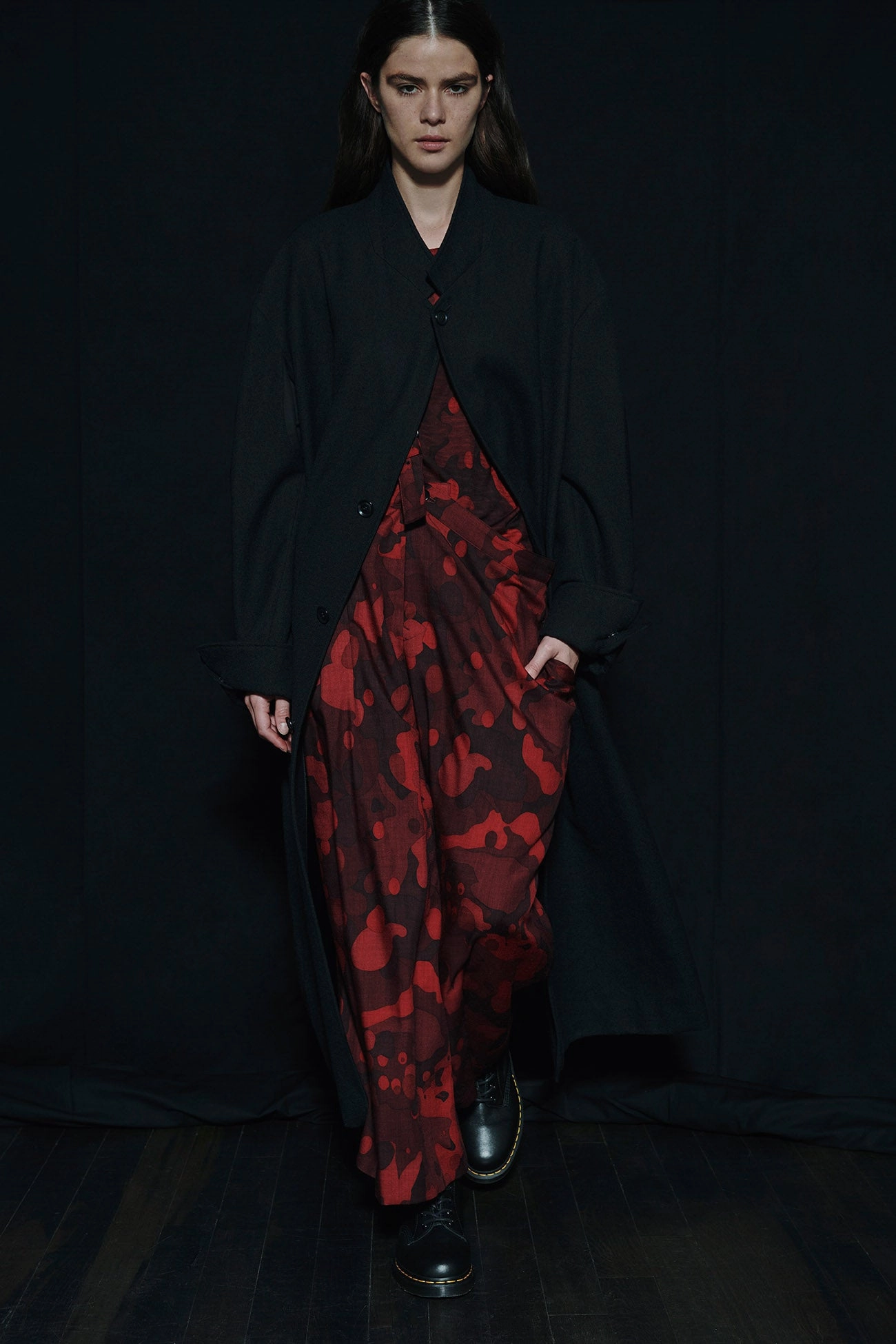 WOOL CAMOFRAGE SINGLE STRAP PANTS Comfy Design