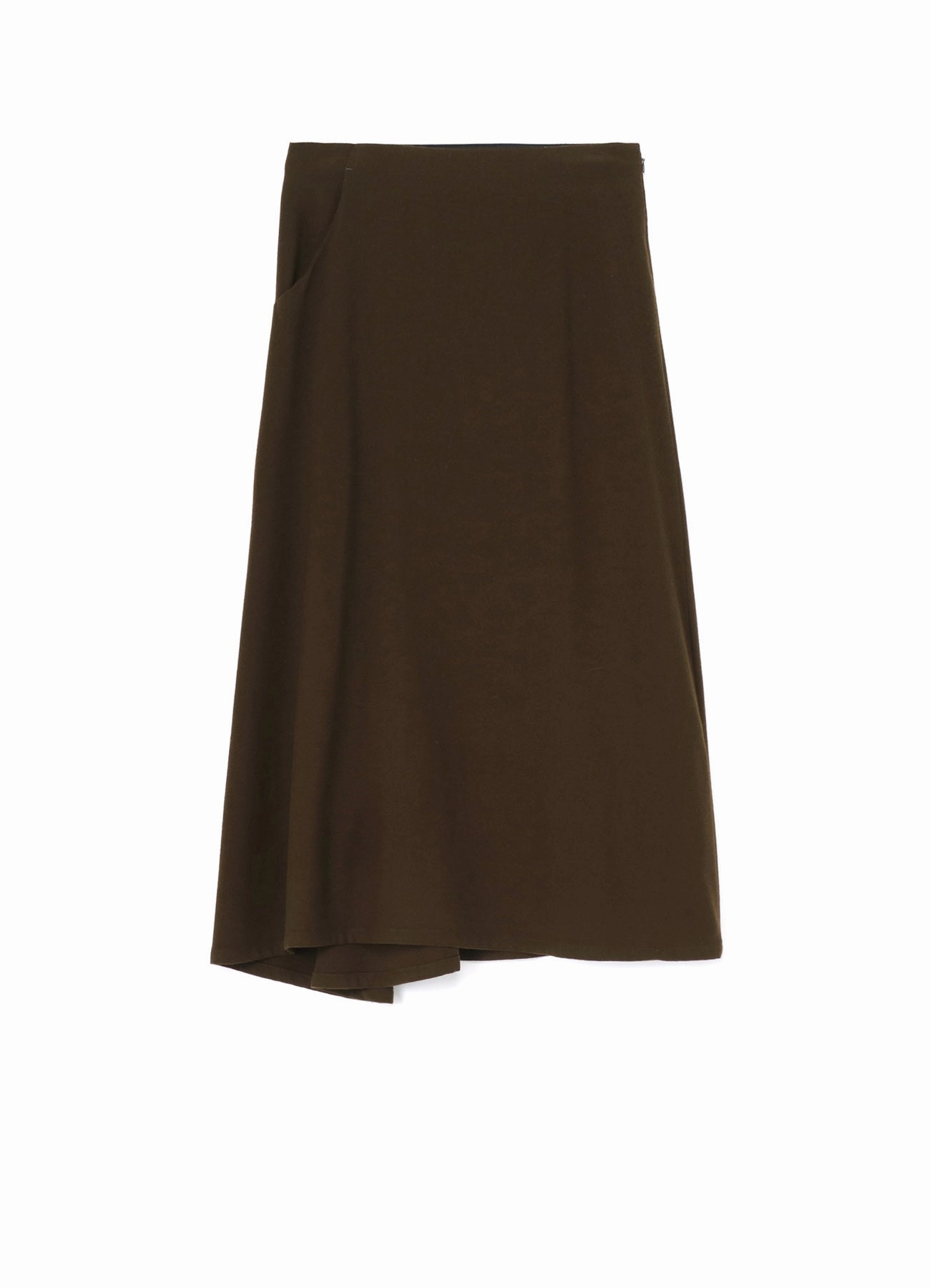 WOOL FLANNEL BACK DRAPE SKIRT Versatile Fashion Unrestricted Movement