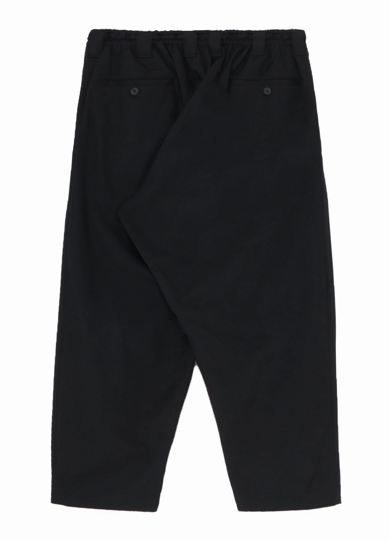No Gap Waist Construction WOOL GABARDINE BALL FASTENER PANTS