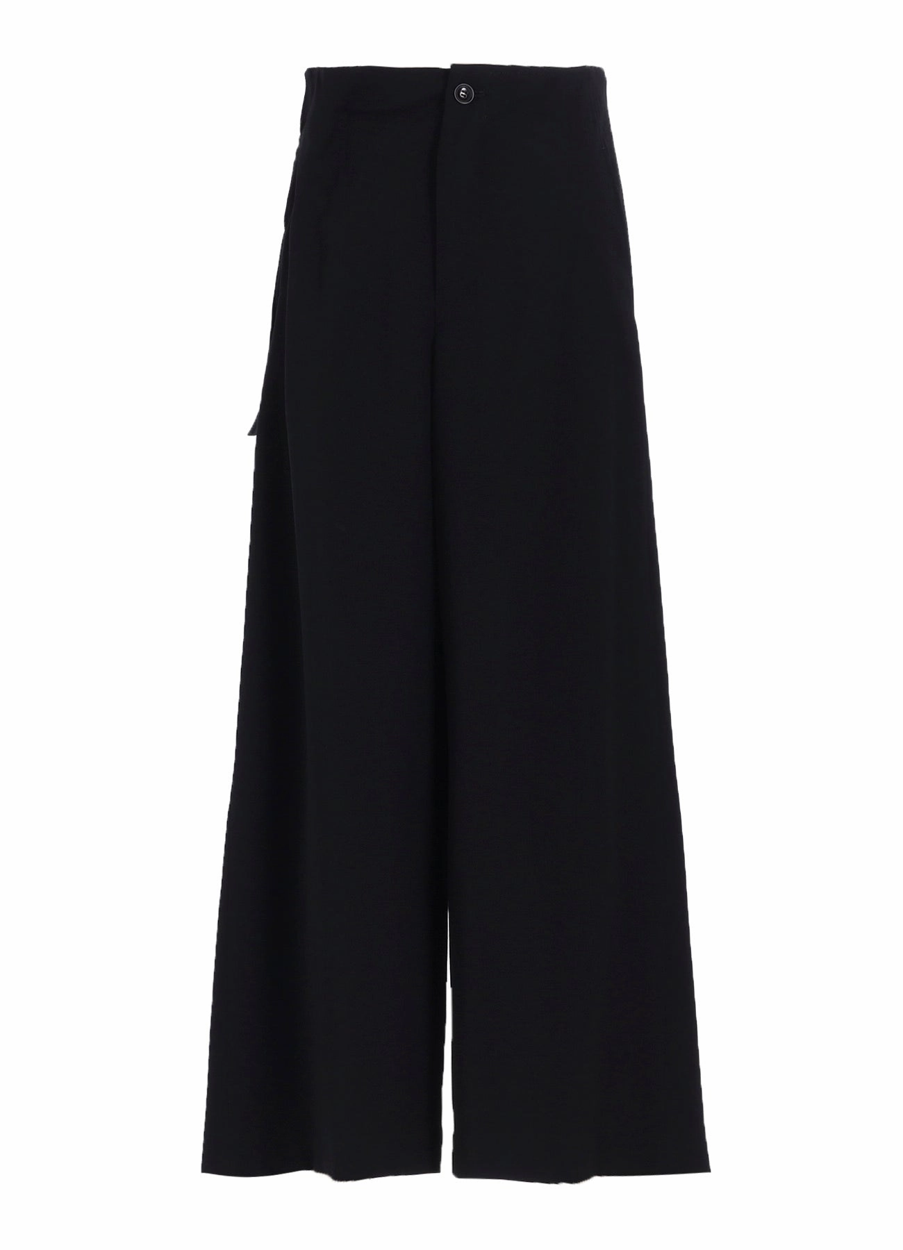 WOOL GABARDINE BELT PANTS Polished Look All Day Fit