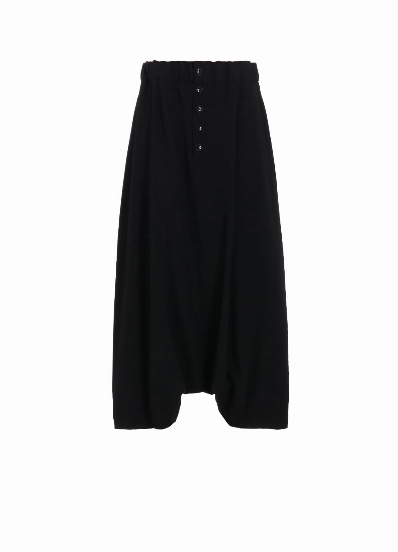 WOOL GABARDINE BIG SARROUEL PANTS NonRestrictiveCut