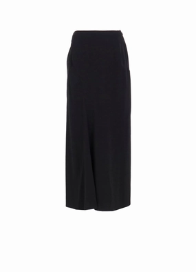 Soft Performance Seasonal Wear WOOL GABARDINE DIAGONAL CUTTING LONG SKIRT