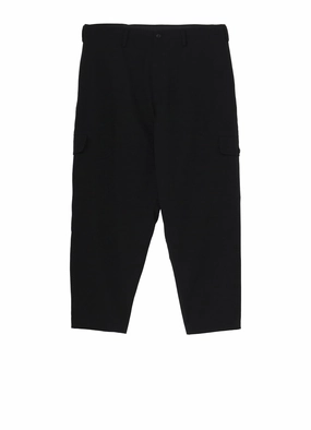 Light Stretch Relaxed Comfort Fit WOOL GABARDINE FLAP POCKET PANTS