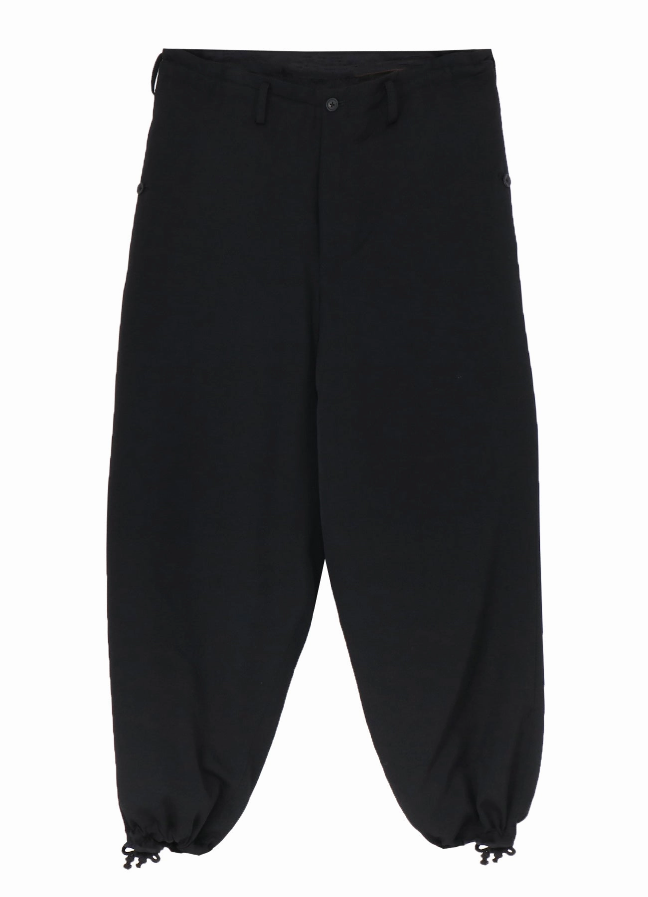WOOL GABARDINE HEM STRING PANTS WITH NYLON LINER AntiSnagZippers