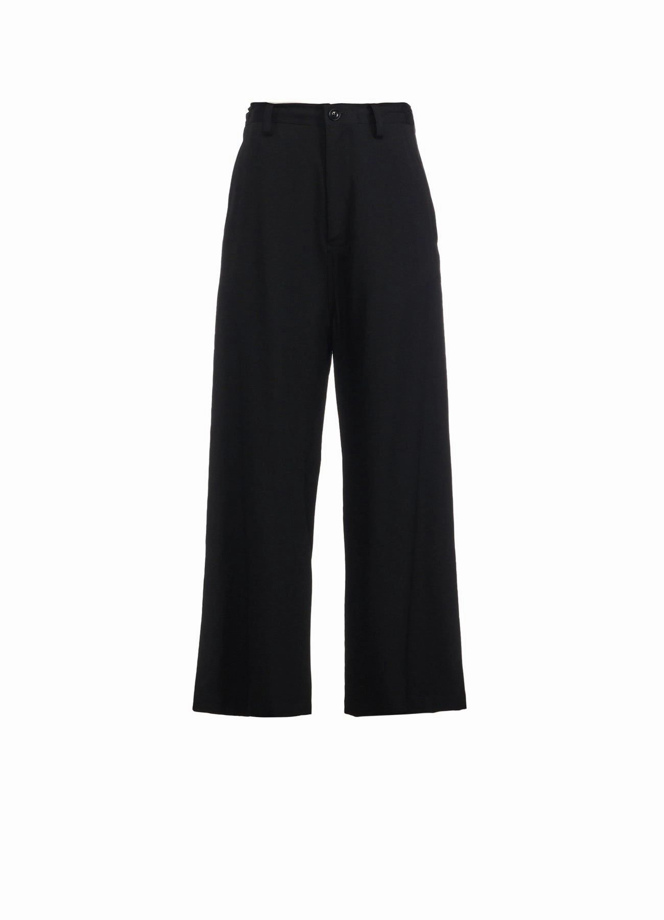 WOOL GABARDINE LONG STRAIGHT PANTS Effortless Layer