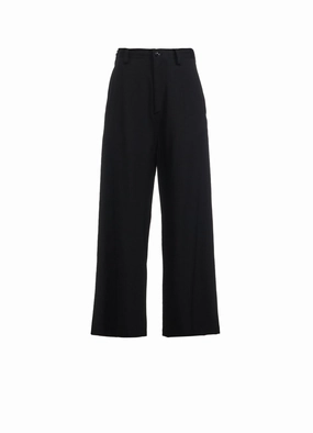 WOOL GABARDINE LONG STRAIGHT PANTS Effortless Layer
