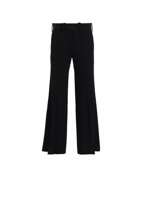 Cozy Fit Abrasion Resistant Fabric WOOL GABARDINE R-FLARE PANTS