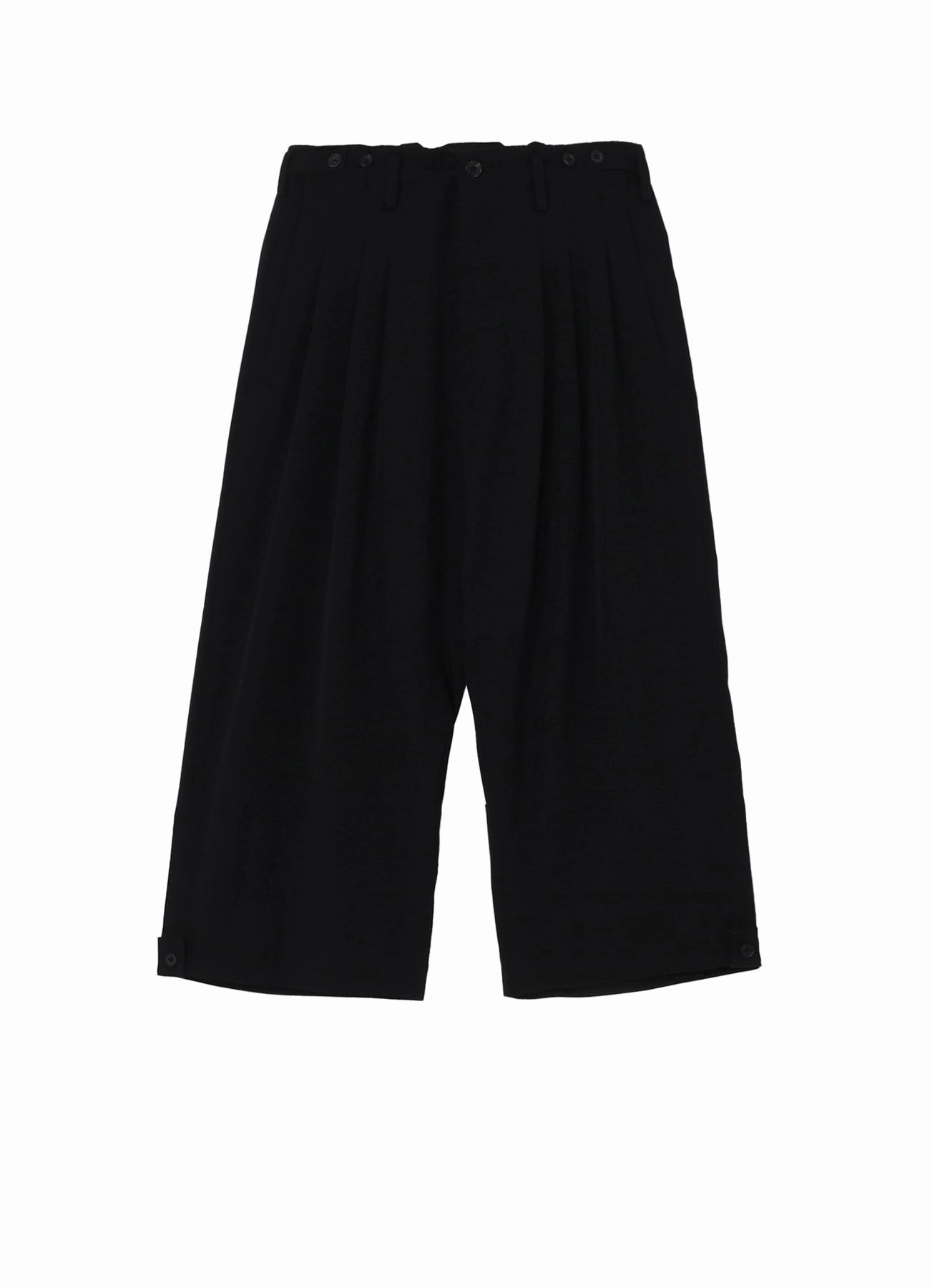 WOOL GABARDINE TAB DETAIL WIDE PANTS Chill Comfort Fit