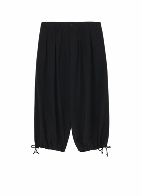 Compact Pack Easy Pack WOOL GABARDINE THIN BALLOON PANTS