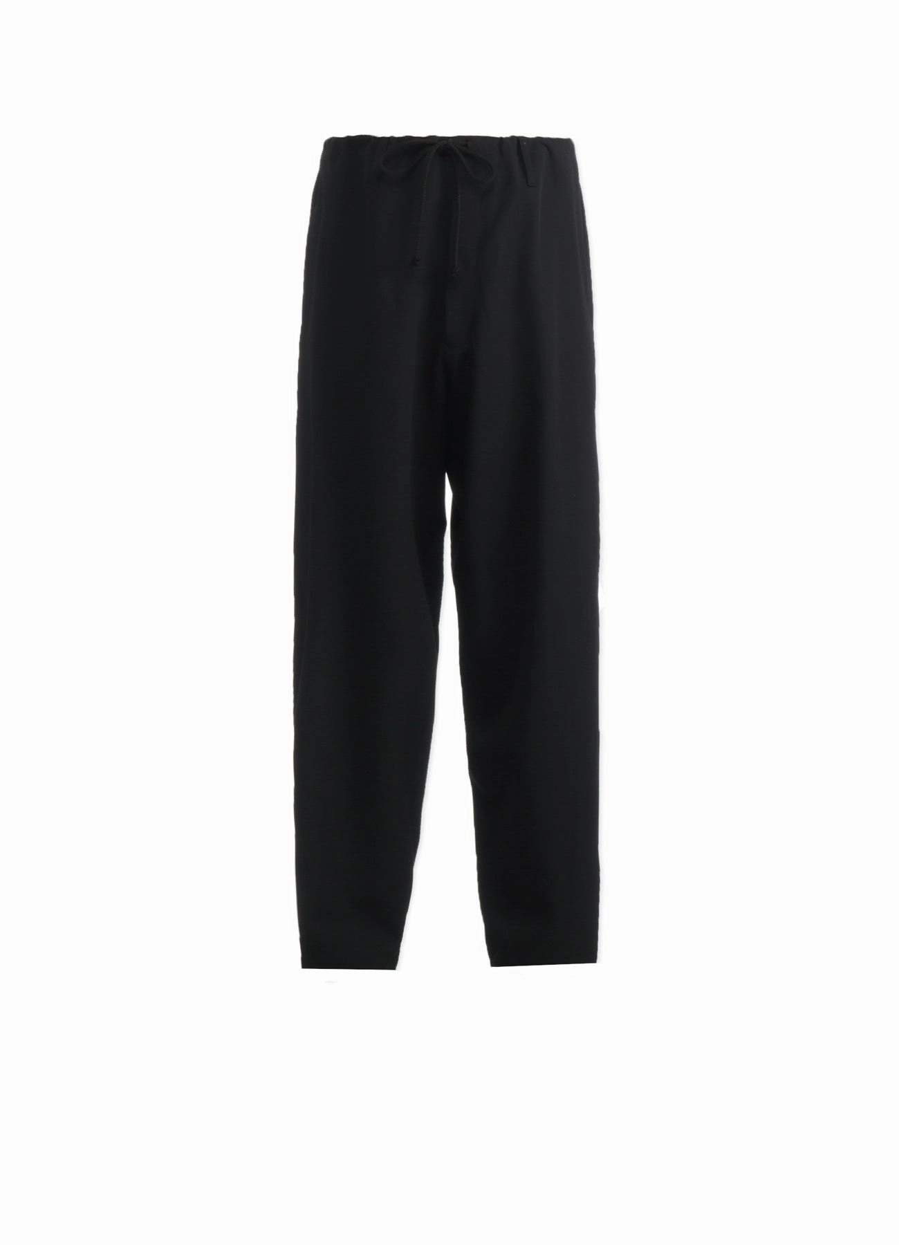 WOOL GABARDINE WAIST DRAWSTRING PANTS Relaxed fit wear