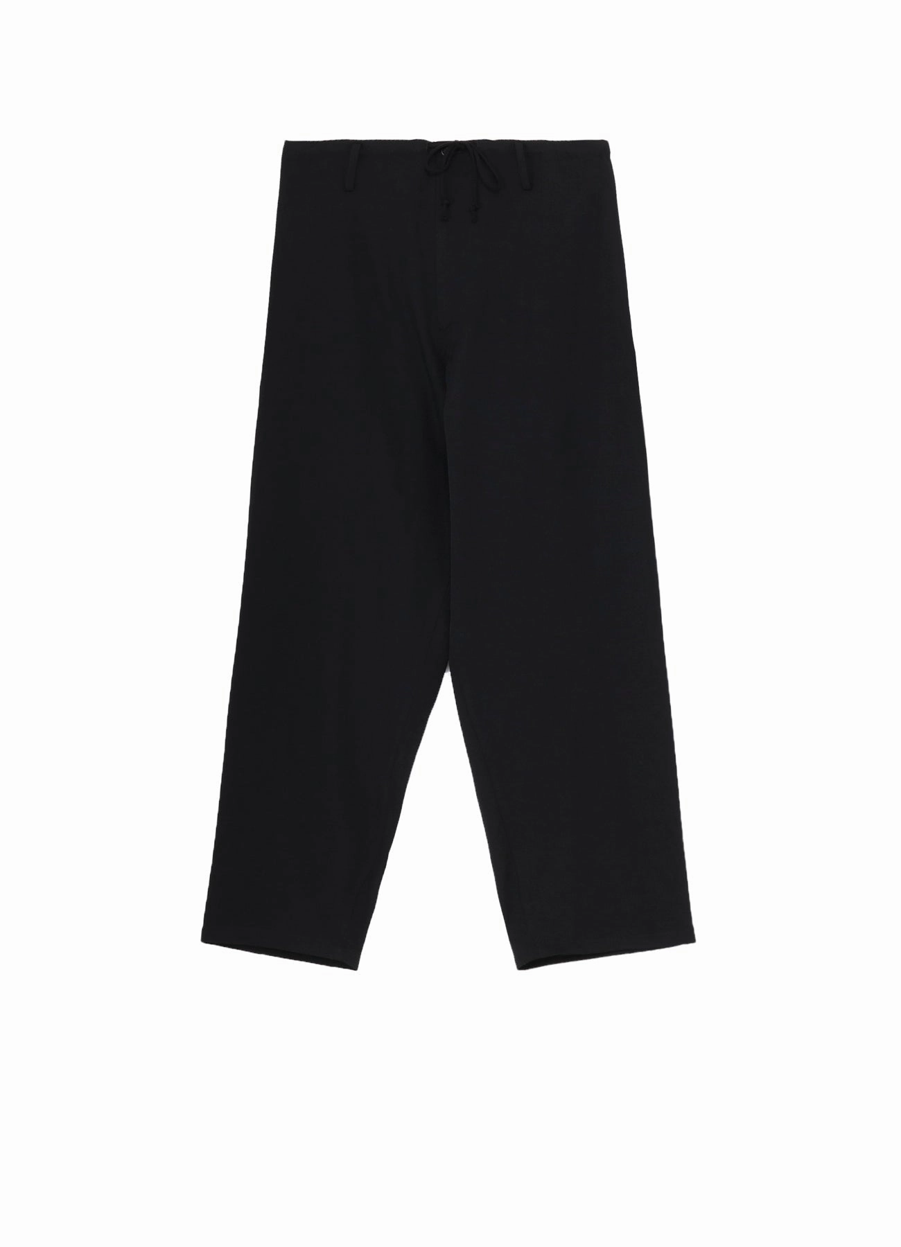 WOOL GABARDINE WIDE STRING PANTS Flowy legs pilling resistant