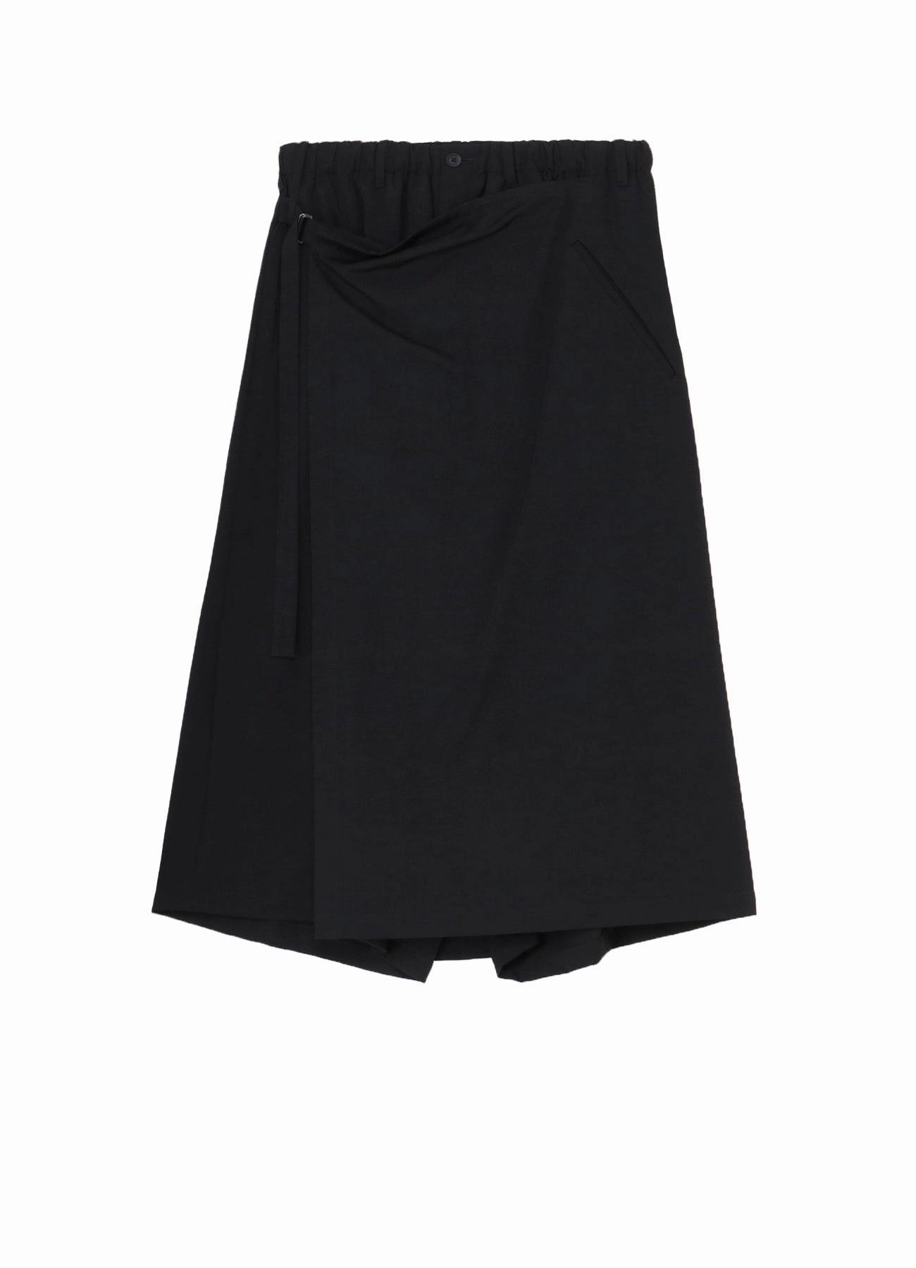 luxe feel Flexible Activewear WOOL GABARDINE WRAP PANTS