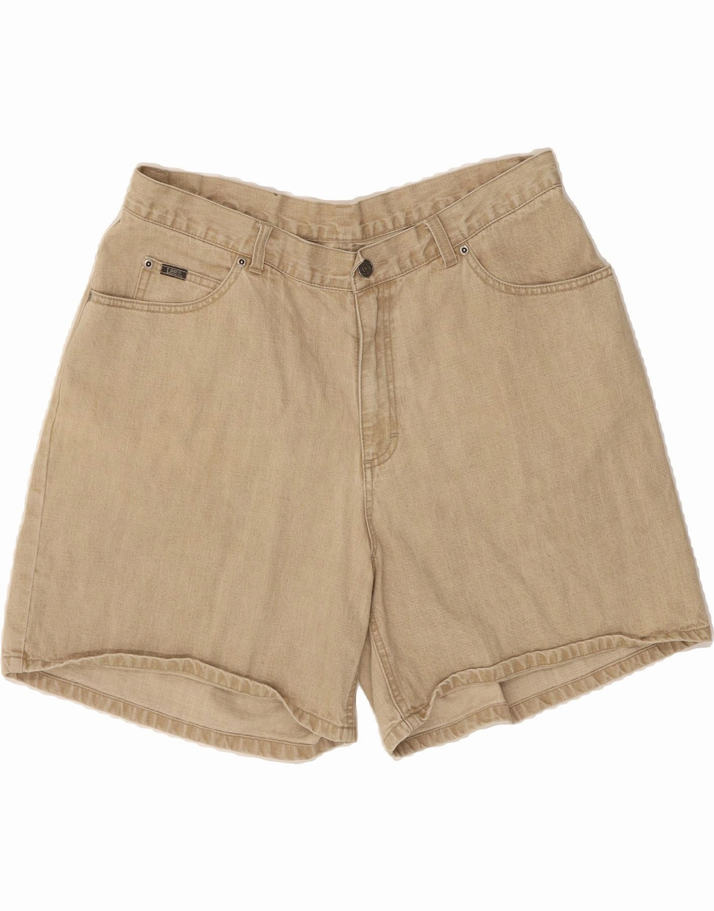 LEE Mens High Waist Denim Shorts US 18 2XL W36  Beige Cotton t shirt