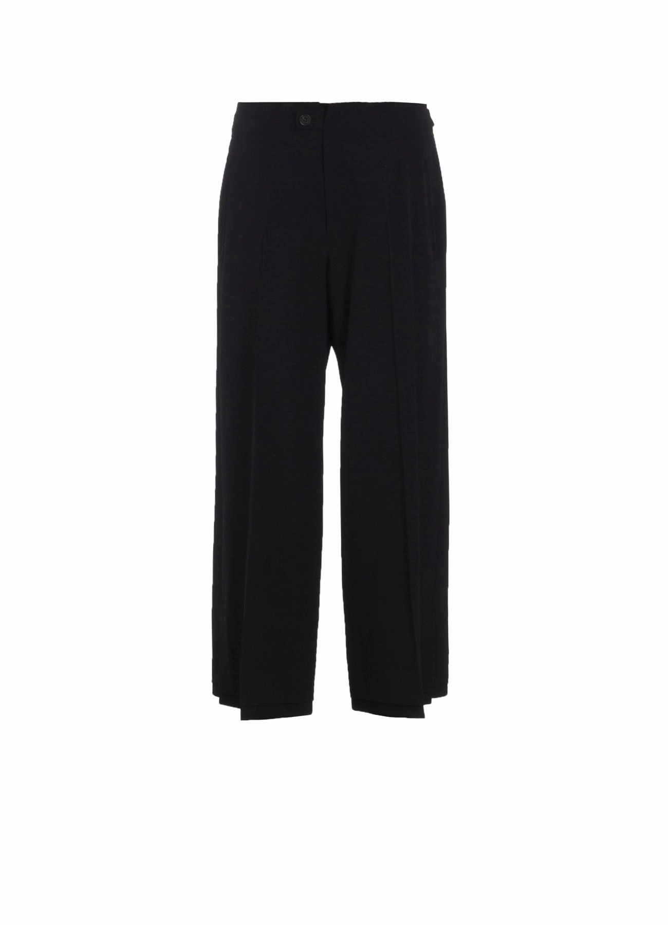 WOOL WIDE PANTS Body-Hugging Fit