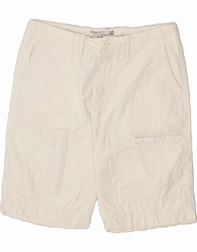 Day Comfort WOOLRICH Mens Cargo Shorts W30 Medium Beige Cotton