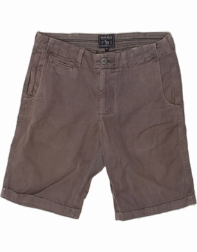 WOOLRICH Mens Chino Shorts W30 Medium Grey Cotton Movement Ready Light Weight