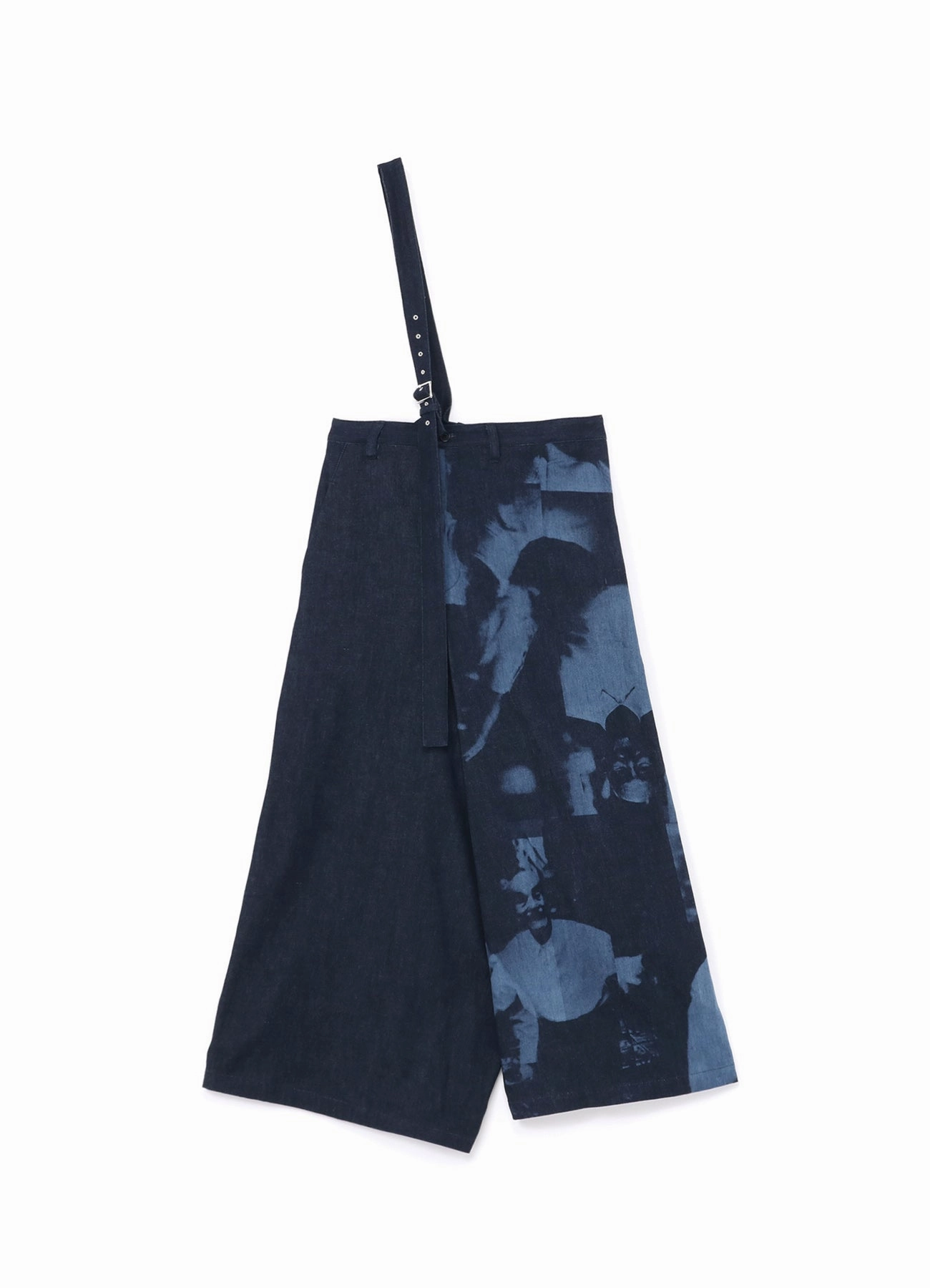 Wrinklefree Long Wear [Y's 1972 - A MOMENT IN Y's WITH MAX VADUKUL]80oz DENIM SINGLE STRAP PANTS