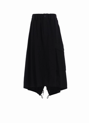 TearResistantPanels C/RY GABARDINE FISH TAIL SKIRT