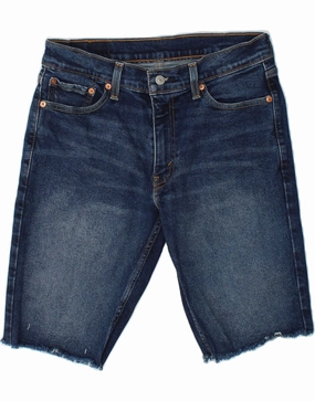 LEVI'S Mens 511 Denim Shorts W30 Medium  Blue Cotton Relaxed Motion Abrasion Dispersing Weave