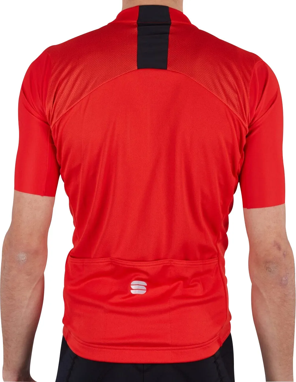 Office Casual Sportful Strike Short Sleeve Mens Cycling Jersey - Red